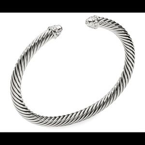 David Yurman Cable Cuff Bracelet w diamond
